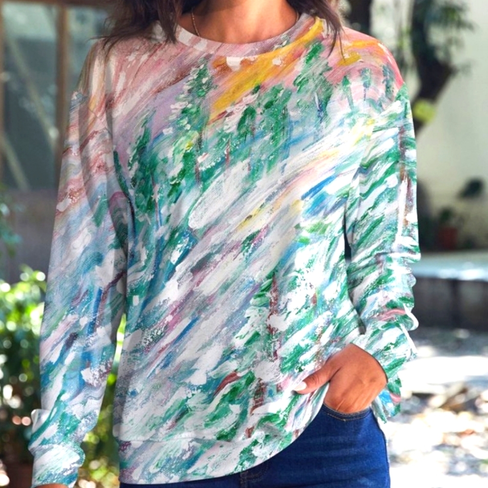 Multi color Crewneck Sweatshirt